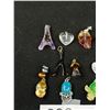 Image 2 : 12 Genuine Gem Stones, Pearls, Black Coral, BC Jade Etc, Pendants + Ornaments