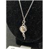 Image 3 : Lovely Silver Plated Pendant w/ Genuine Pearl w/ Chain Necklace