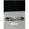 Image 1 : 2 Harley Davidson Die Cast Motorcycles, 1/32 Scale