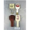 Image 1 : 4 Beer Tap Handles, Amstel, Major League, Okanagan Spring, Tradition, Each Approx 6" and 7" Tall