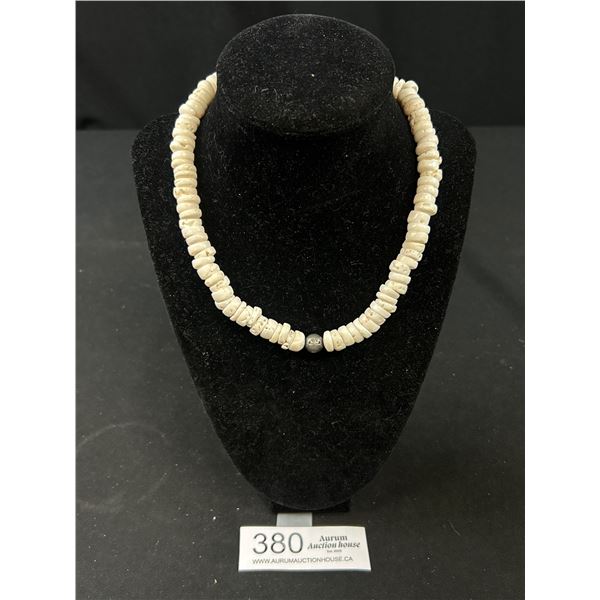 Large Hawaiian Puka Shell Necklace, 16" Length