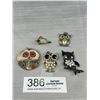 Image 2 : Collection of Vintage Owl Jewelry