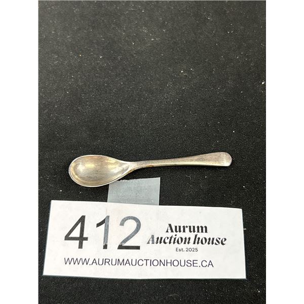 Antique English Hallmarked Sterling Mustard Spoon