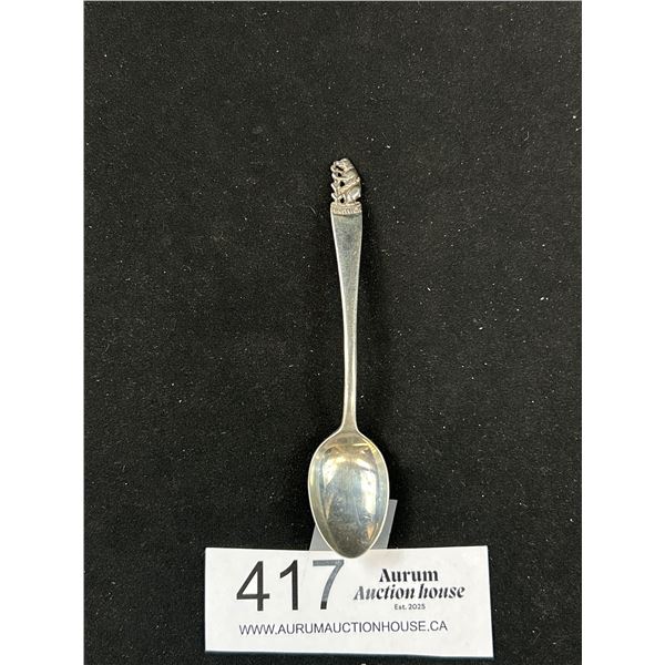 English Halmarked Stelring Spoon (Bear on Top)