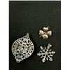 Image 5 : 6 Vintage Rhinestone Pendants