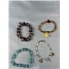 Image 2 : 9 Vintage Crystal Beads Bracelet