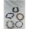 Image 4 : 9 Vintage Crystal Beads Bracelet
