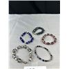 Image 5 : 9 Vintage Crystal Beads Bracelet