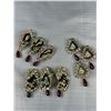 Image 2 : 18 Pairs of Vintage Rhinestones Earrings