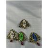 Image 5 : 18 Pairs of Vintage Rhinestones Earrings