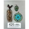 Image 1 : 3 Native American Pendants