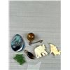 Image 3 : Collection of Vintage Gem Stones, Bone Abelone, BC Jade Jewelry