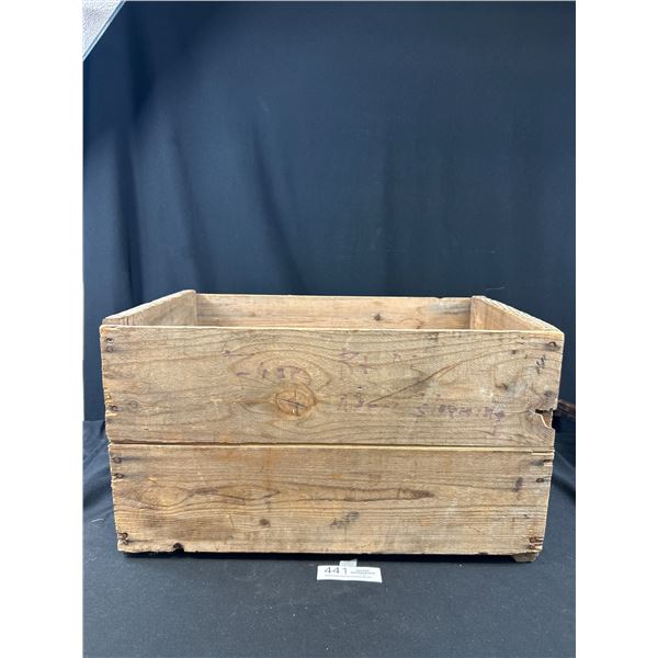 Vintage Okanagan Packers Kelowna BC Wooden Crate