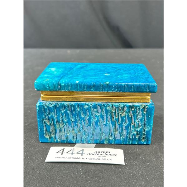 Gorgeous Carved Alabaster Box - Made in Italy