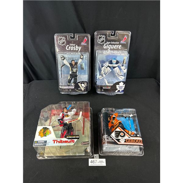 4 McFarlens NHL Action Figures, Still Sealed in Package