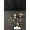 Image 1 : Nice Lot of Vintage Silver Plated Items, Napking Rings, Spoons, Etc
