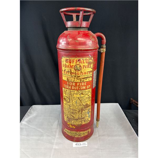 Vintage Buffalo Foam Red Fire Extinguisher, 24" Tall NO SHIPPING