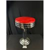 Image 1 : Vintage Mid Century Chrome Diner Stool, 19" Tall