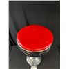 Image 2 : Vintage Mid Century Chrome Diner Stool, 19" Tall