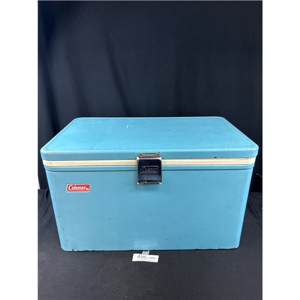 Vintage Blue 1970s Coleman Cooler
