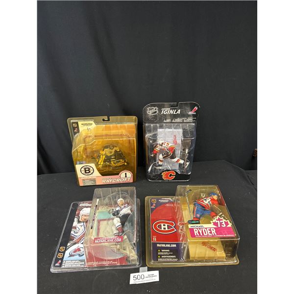 4 McFarlens NHL Action Figures, Still Sealed in Package