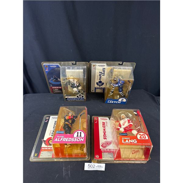 4 McFarlens NHL Action Figures, Still Sealed in Package