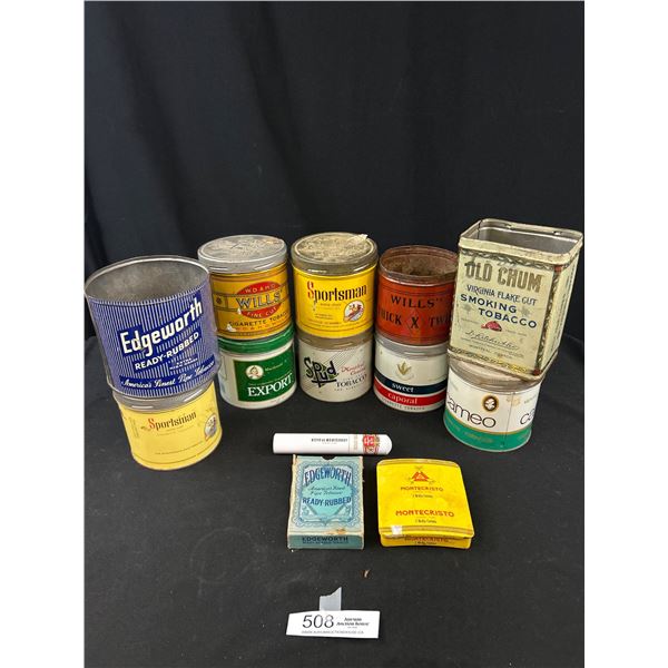Lot of Vintage Tobacco Tins
