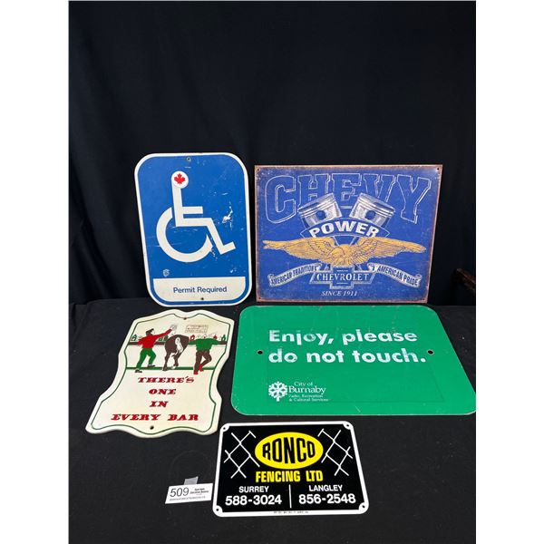 Lot of Vintage Collectible Signs