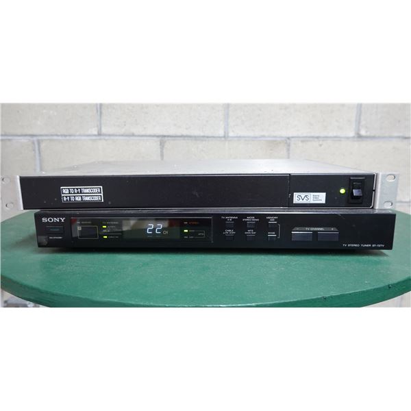 SVS Sierra Video Systems RGB to R-Y Transcoder & Sony ST-72TV Stereo/TV Tuner