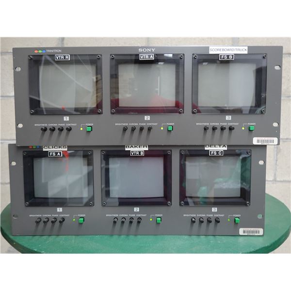 Qty 2 Sony PVM-5310 Trinitron Color Video Monitor Systems