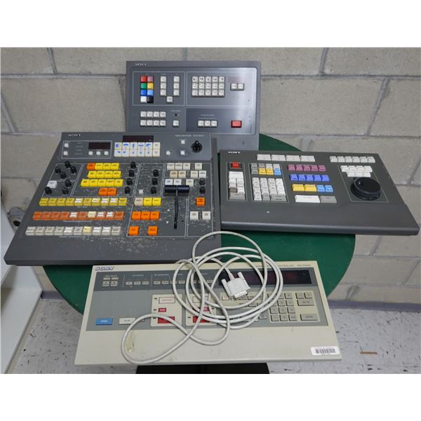Sony RM-E5500 Program Editing Controller, BVS-3200C Video Switcher, DME-450 Multi-Effects & BVE-910 