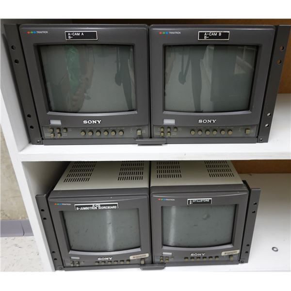 Qty 4 Sony Trinitron Color Video Monitors