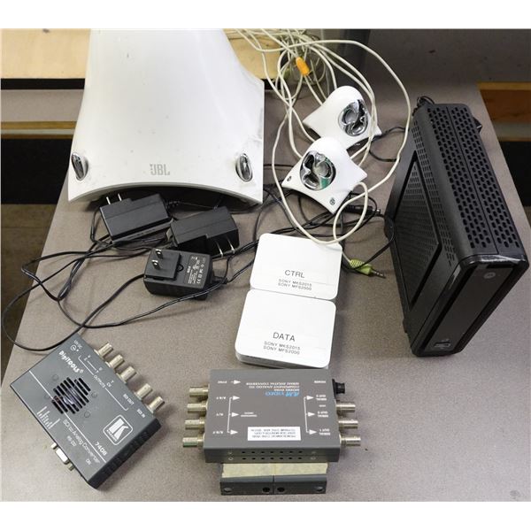 JBL Creature Speaker System, Sony MKS2015 Control Panels, Kramer DigiTOOLS 7408 Format Converter, et