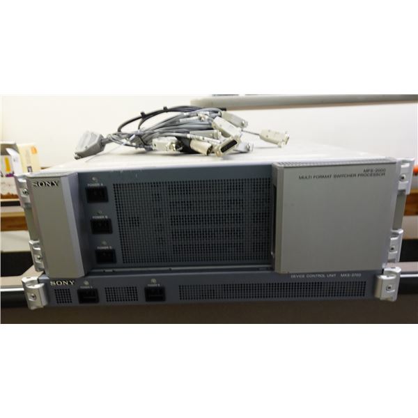 Sony MFS-2000 Multi-Format Switcher Processor & MKS-2700 Control Unit