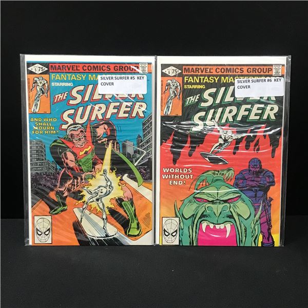 LOT OF 2 FANTASY MASTERPIECE COMICS #5  AND #6 - MARVEL COMICS