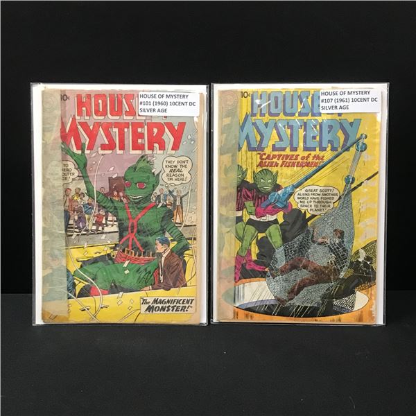 THE HOUSE OF MYSTERY #101 AND #107 - DC COMICS