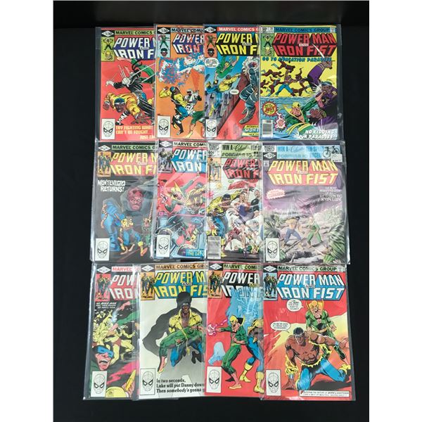 LOT OF 12 POWERMAN AND IRON FIST COMICS (MARVEL COMICS)