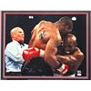 Image 2 : MIKE TYSON AND EVANDER HOLYFIELD EAR BITE CUSTOM FRAMED PHOTO (JSA COA)