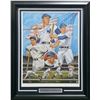 Image 1 : LTD. EDITION MICKEY MANTLE AND JOE DI MAGGIO SIGNED AND FRAMED COLLAGE - BECKETT COA