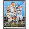 Image 2 : LTD. EDITION MICKEY MANTLE AND JOE DI MAGGIO SIGNED AND FRAMED COLLAGE - BECKETT COA