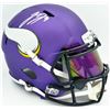 Image 1 : JUSTIN JEFFERSON SIGNED MINNESOTA VIKINGS FLASH HELMET (BECKETT COA)