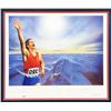 Image 2 : VICTORY AUTOGRAPHED AND FRAMED LITHIOGRAPH 7 SIGNATURES INCLUDING NEIL ARMSTONG - PSA COA