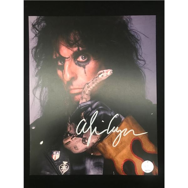 ALICE COOPER SIGNED 8X10 PHOTO KB AUTHENTICS COA