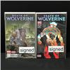 Image 1 : LOT OF 2 SIGNED DEATH OF WOLVERINE COMICS (MARVEL COMICS)