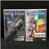Image 1 : LOT OF 2 DEATH OF WOLVERINE COMICS (1 SIGNED) MARVEL COMICS)
