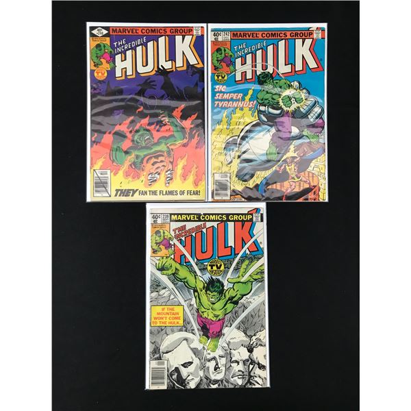 LOT OF 3 THE INCREDIBLE HULK COMICS (MARVEL COMICS)