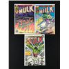 Image 1 : LOT OF 3 THE INCREDIBLE HULK COMICS (MARVEL COMICS)