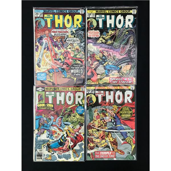 LOT OF 4 THE MIGHTY THOR COMICS (MARVEL COMICS)