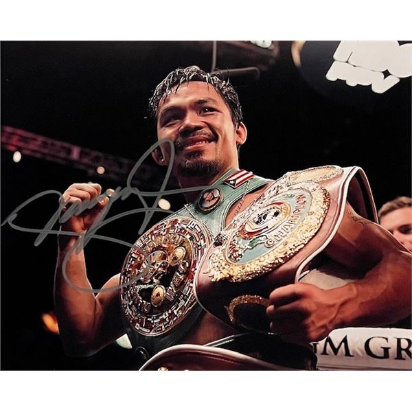 Boxing Champion Manny Pacquiao Signed Photo