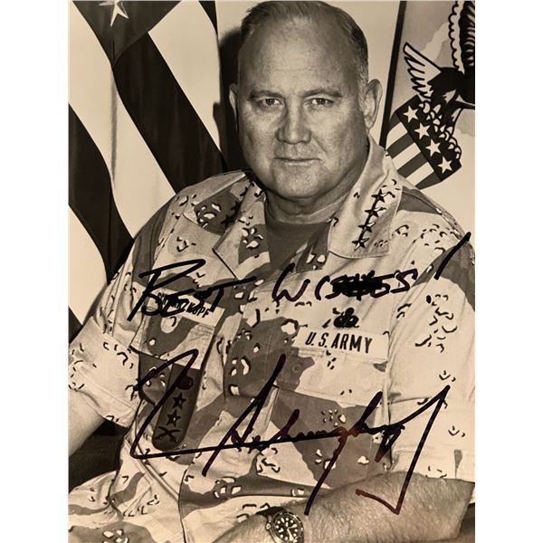 US Army General Norman Schwarzkopf signed photo
